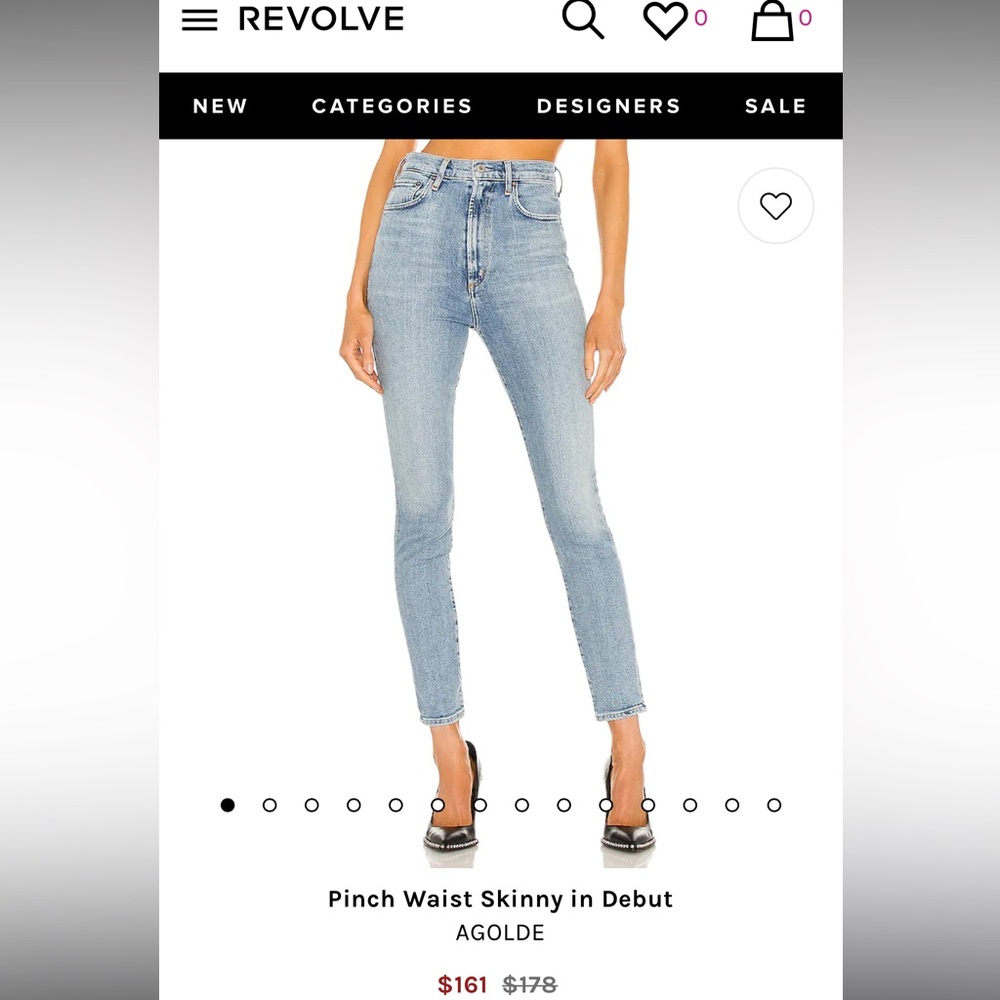 AGOLDE Pinch Waist Skinny in Debut